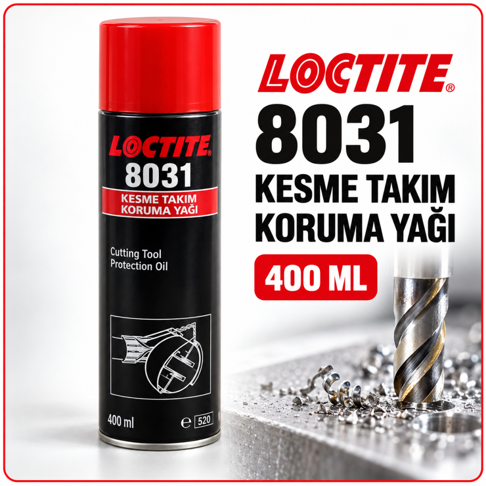 Loctite 8031 Kesme Takım Koruma Yağı 400 ML