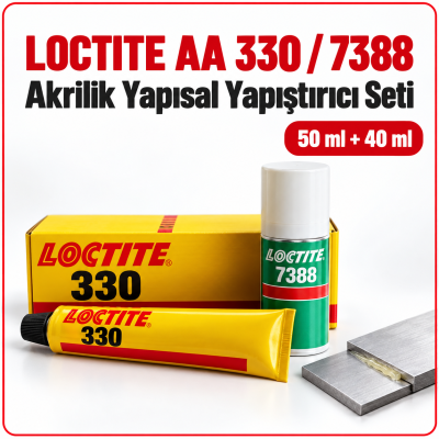 LOCTITE AA 3307388 Akrilik Yapısal Yapıştırıcı 5040  Ml Set