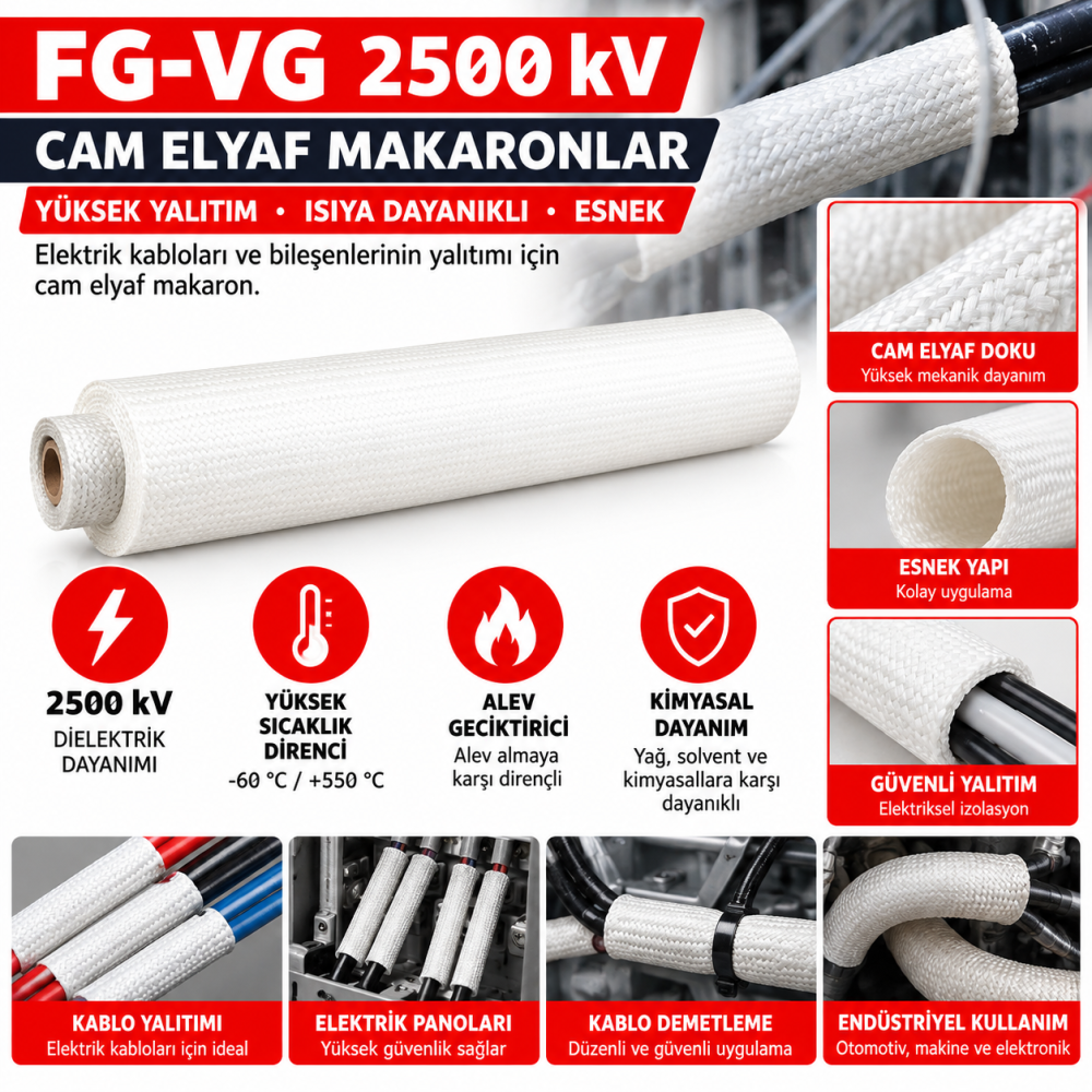 Fg-Vg 2500 kV CAM ELYAF MAKARONLAR