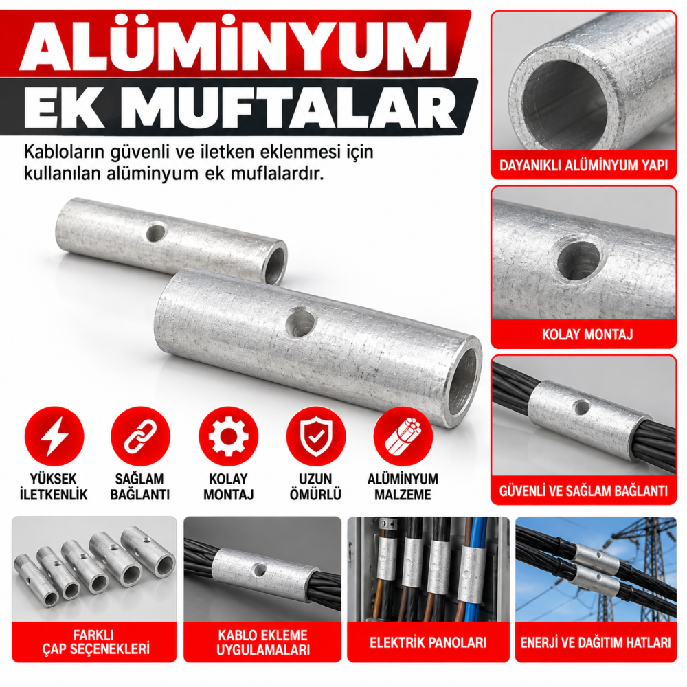 ALÜMİNYUM EK MUFTALAR