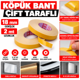 Köpük Bant 18mmx2mt Çift Taraflı