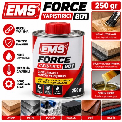EMS  FORCE YAPIŞTIRICI 801 250 gr