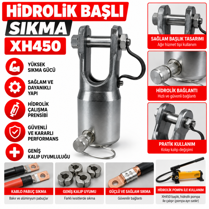 Hidrolik Başlı Sıkma XH450