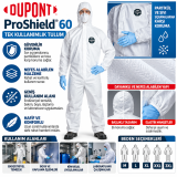 DuPont ProShield 60 Tek Kullanımlık Tulum