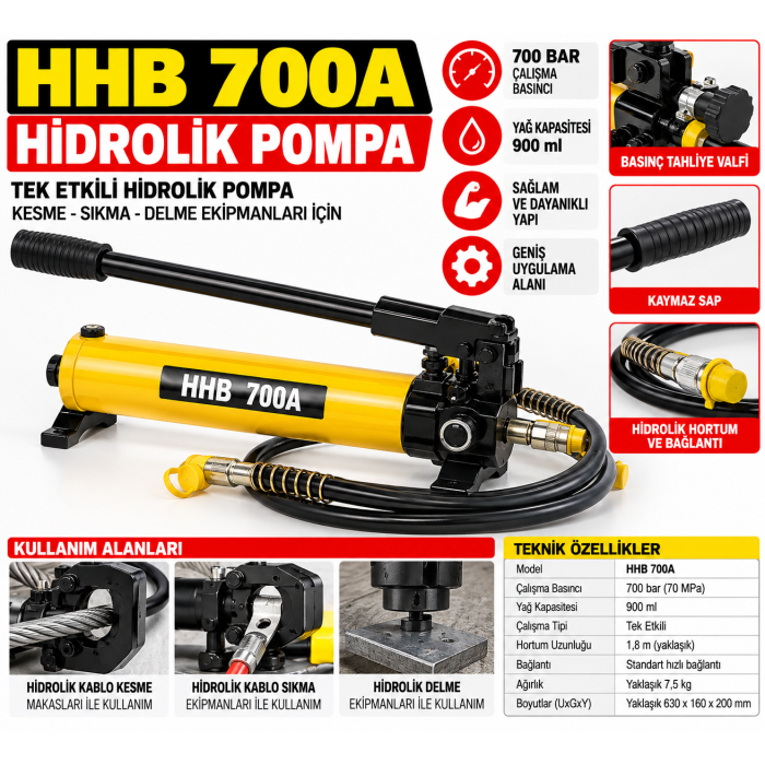Hhb 700A Hidrolik Pompa