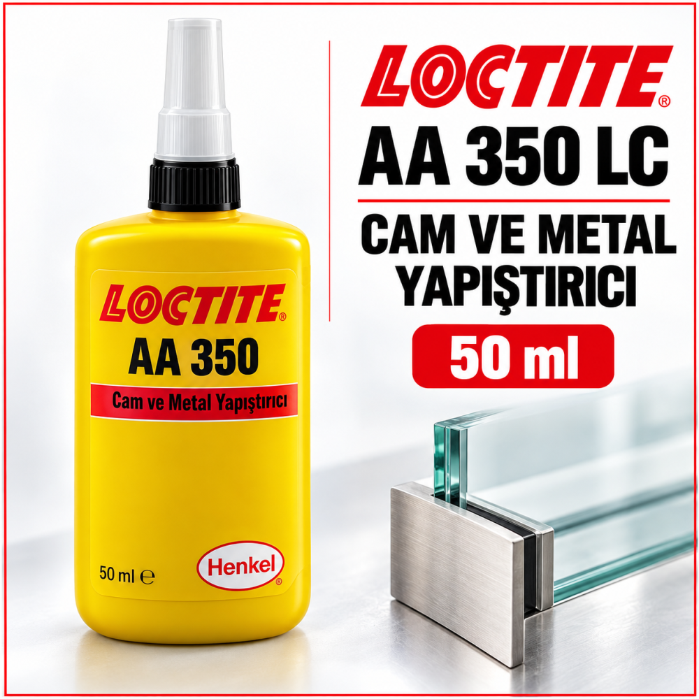 LOCTİTE AA 350 LC CAM VE METAL YAPIŞTIRICI 50 ML