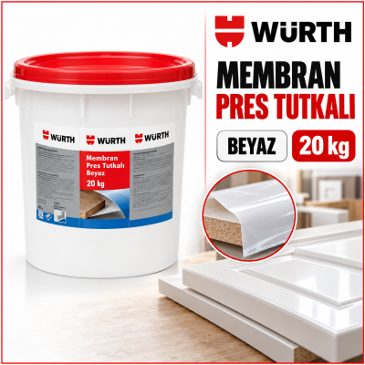 WÜRTH MEMBRAN PRES TUTKALI BEYAZ 20KG
