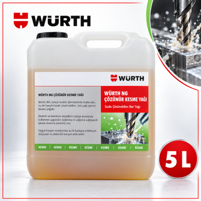 WÜRTH NG ÇÖZÜNÜR KESME YAĞISUDA ÇÖZÜNEBİLEN BOR YAĞI 5L