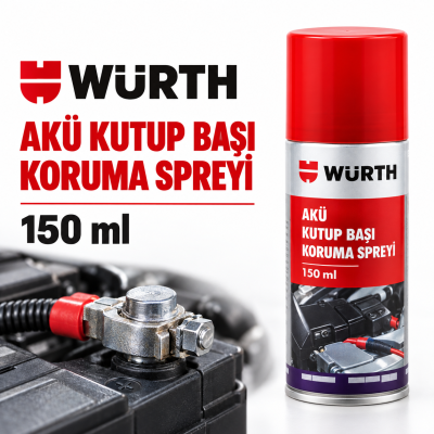 WÜRTH AKÜ KUTUP BAŞI KORUMA SPREYİ 150ML