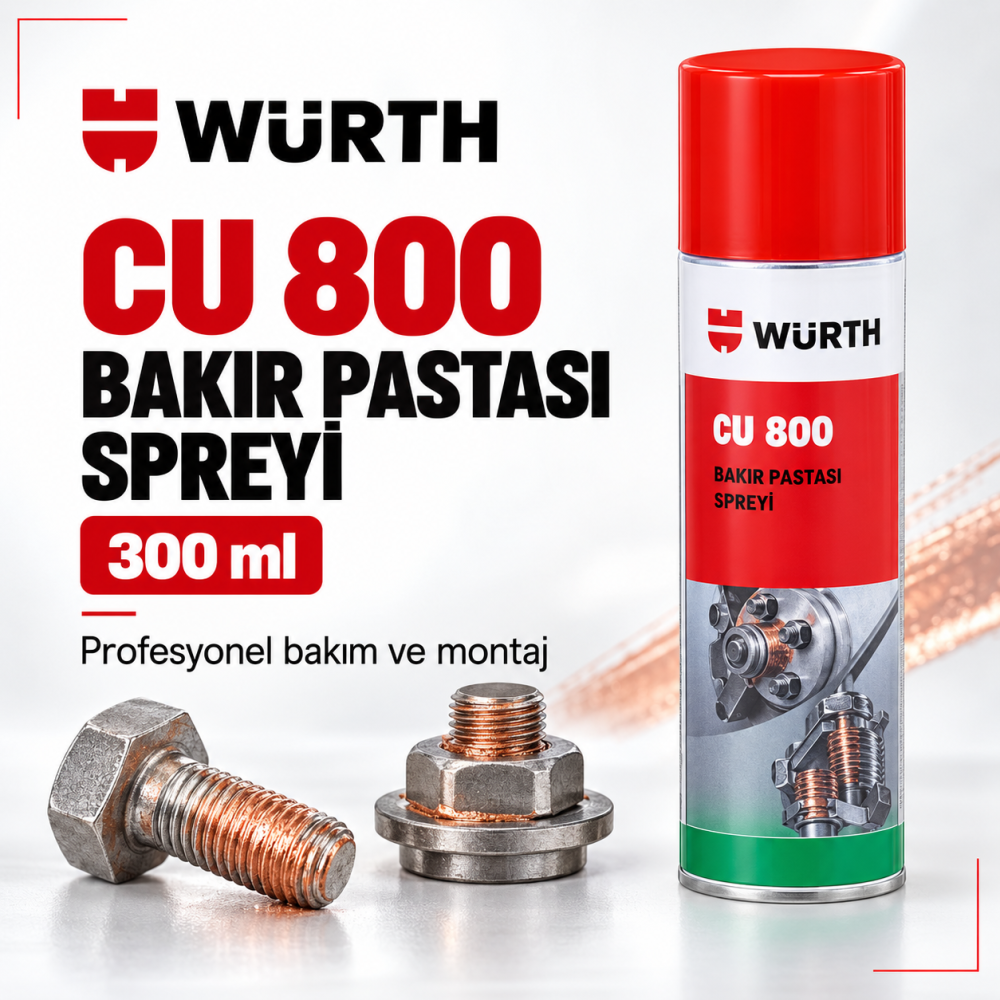 WÜRTH CU 800-BAKIR PASTASI SPREYİ 300ML