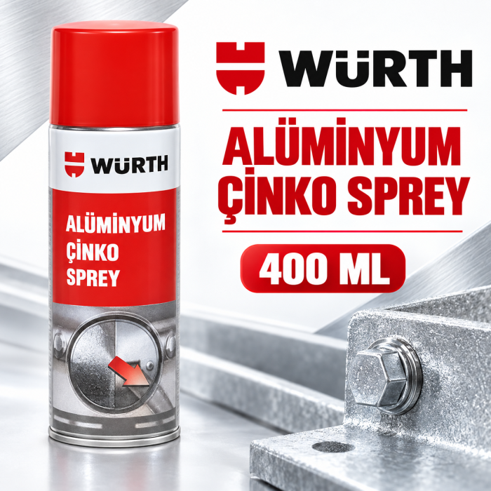 WÜRTH ALÜMİNYUM ÇİNKO SPREY 400ML