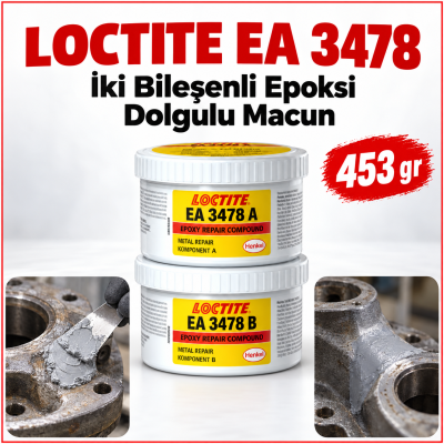 LOCTITE EA 3478 İki Bileşenli Epoksi Dolgulu Macun 453 Gr