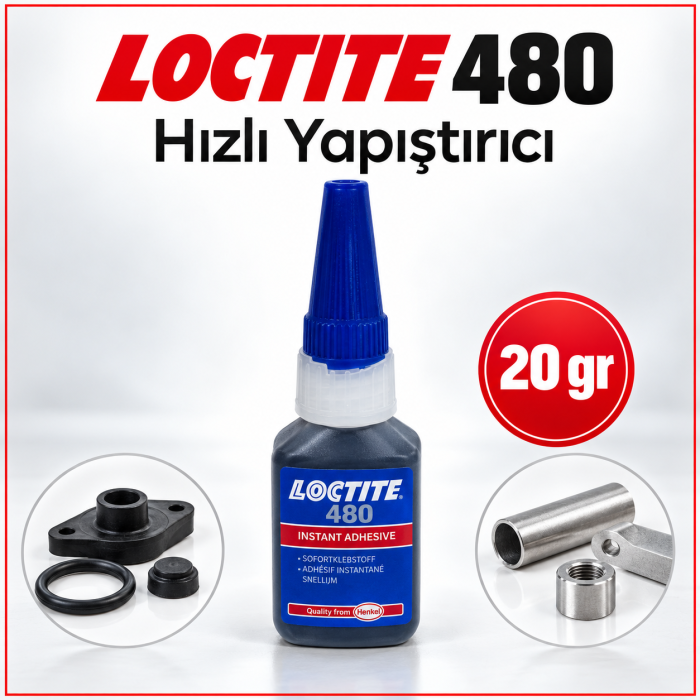 LOCTITE 480 Hızlı Yapıştırıcı  20 Gr