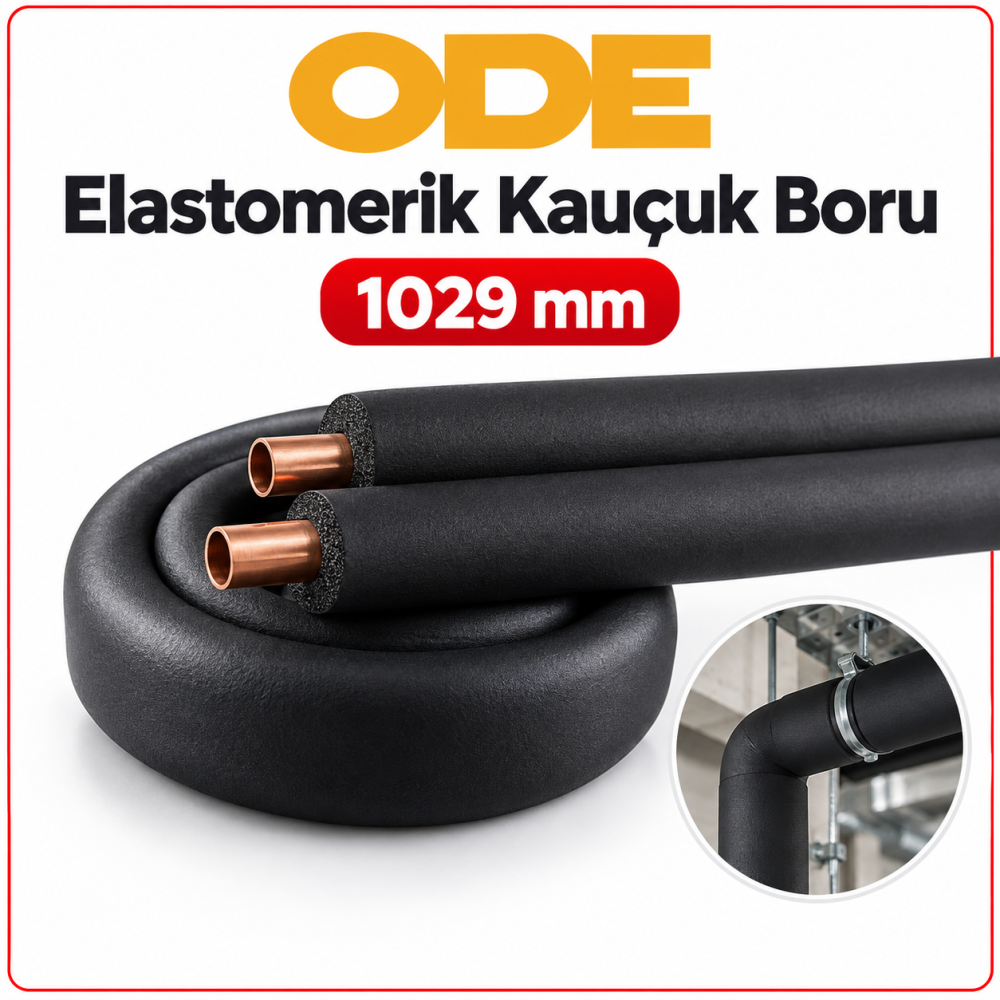 Ode 1029 mm  Elastomerik Kauçuk Boru
