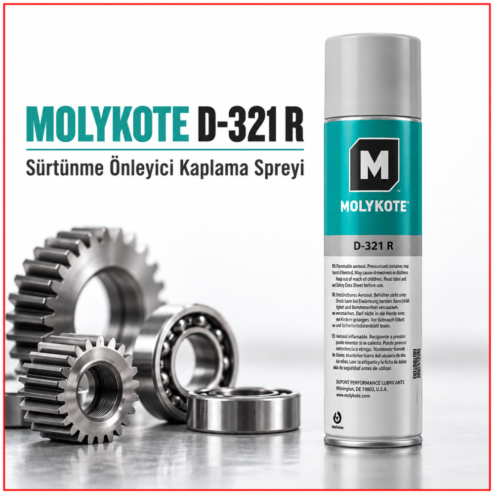 MOLYKOTE D321 R Sürtünme Önleyici Kaplama Spreyi