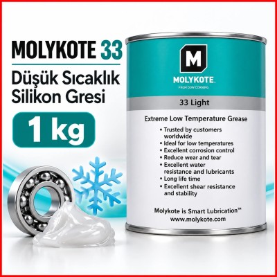 Molykote 33 Düşük sıcaklık silikon Gresi 1 Kg