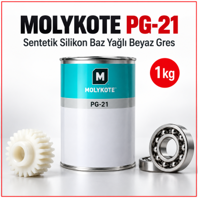 Molykote PG-21 Sentetik Silikon Baz Yağlı Beyaz Gres 1 Kg
