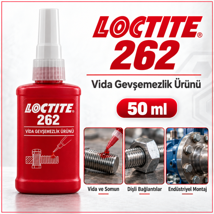 LOCTITE 262 Vida Gevşemezlik Ürünü 50 Ml