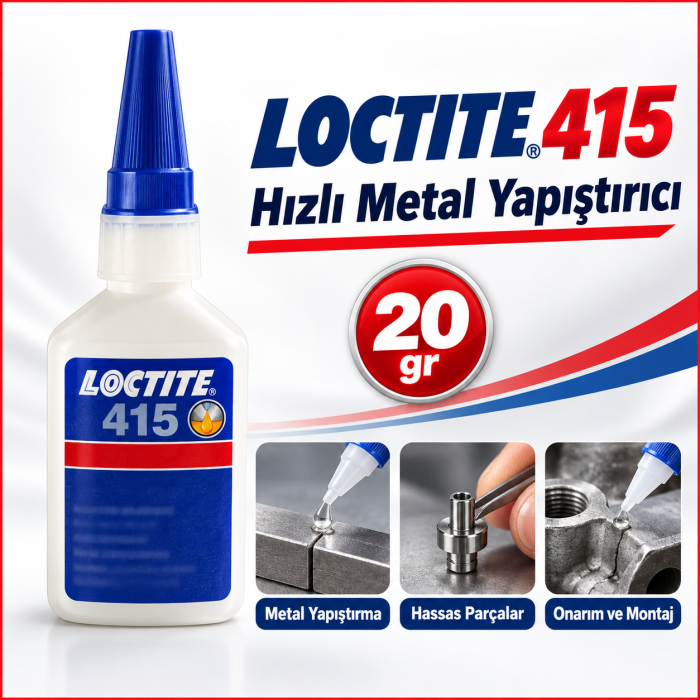 Loctite 415 Hızlı Metal Yapıştırıcı 20 Gr