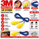 3m Pel UF 01000 Ultrafit Kulak Tıkacı