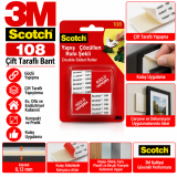 3M Scotch 108 Çift Taraflı Bant