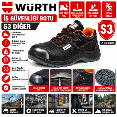 Würth İş güvenliği botu S3 diğer
