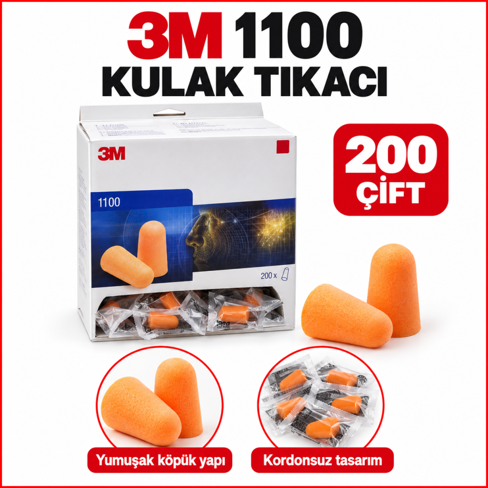 3M 1100 Kulak Tıkacı