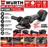 Würth AWS 18-125 P COMPACT M-CUBE akülü avuçiçi taşlama makinesi