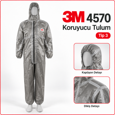 3M 4570 Koruyucu Tulum Tip3