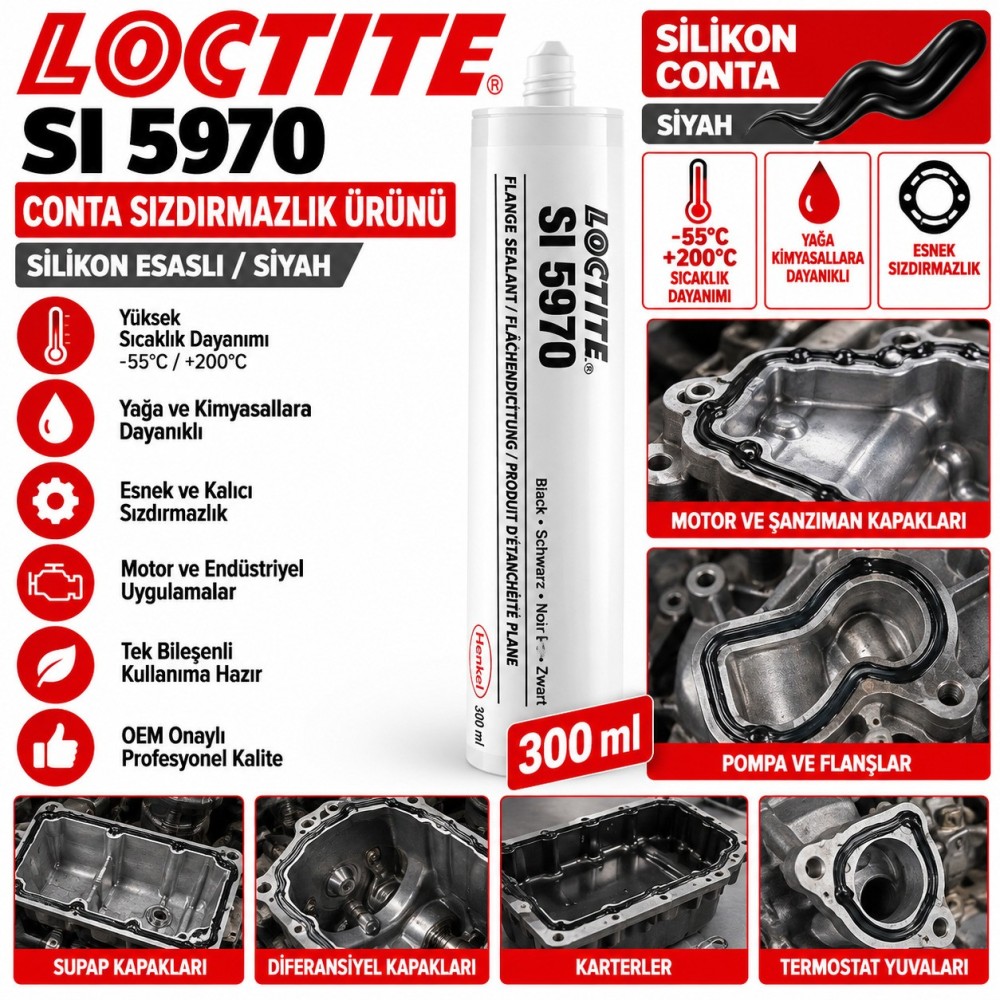 LOCTITE SI 5970 Conta Sızdırmazlık Ürünü 300 ml