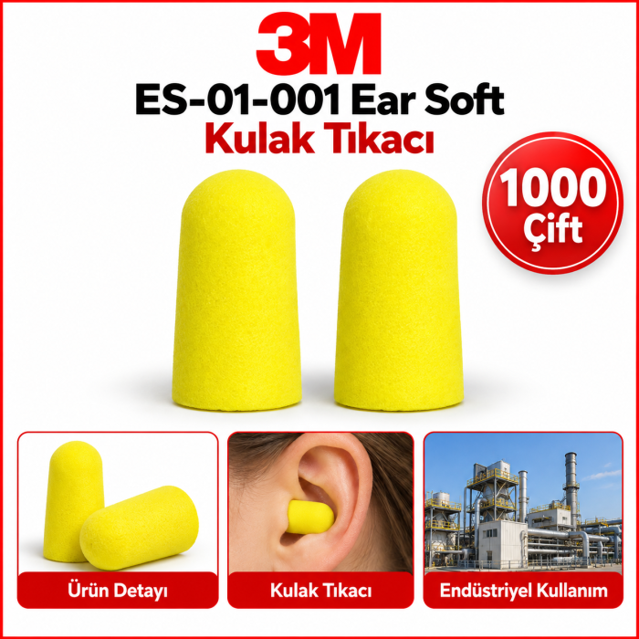 3M ES-01-001 Ear Soft Kulak Tıkacı