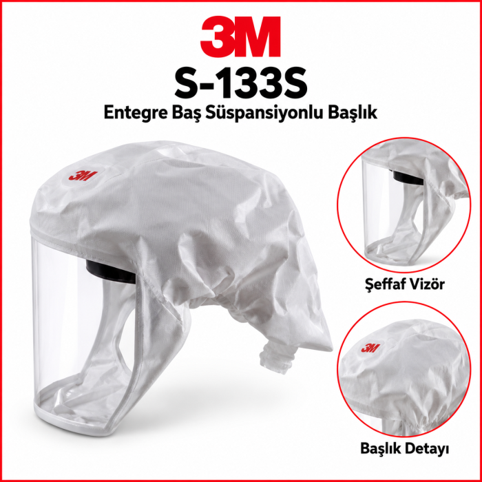 3M S-133S Entegre Baş Süspansiyonlu Başlık