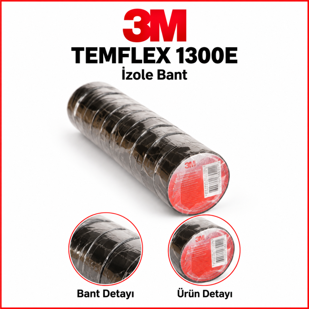 3M 1300E TEMFLEX İZOLE BANT