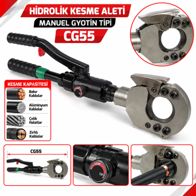 Hidrolik Kesme Aleti Manuel Gyotin Tipi CG55