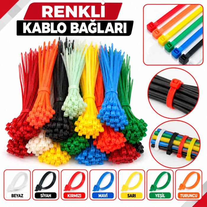 RENKLİ KABLO BAĞLARI