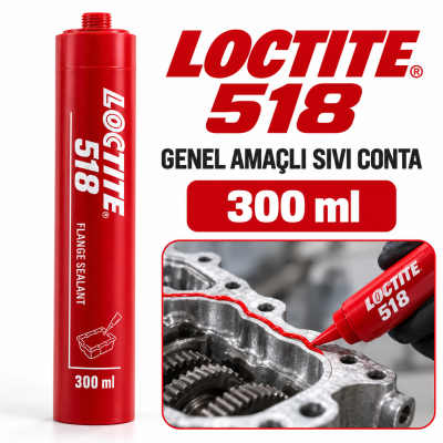 LOCTITE 518 Orta Mukavemetli Genel Amaçlı Sıvı Conta 300 ml
