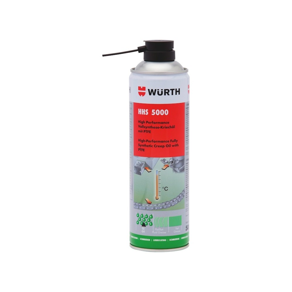 WÜRTH HHS 5000  TUTUNMA ÖZELLİKLİ YAĞLAYICI 500 ML 12 ADET