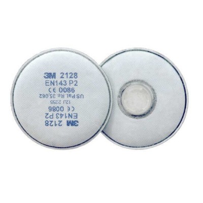 3M 2128 P2 Ozon Organik Asit Gazı Filtresi 12 Çift
