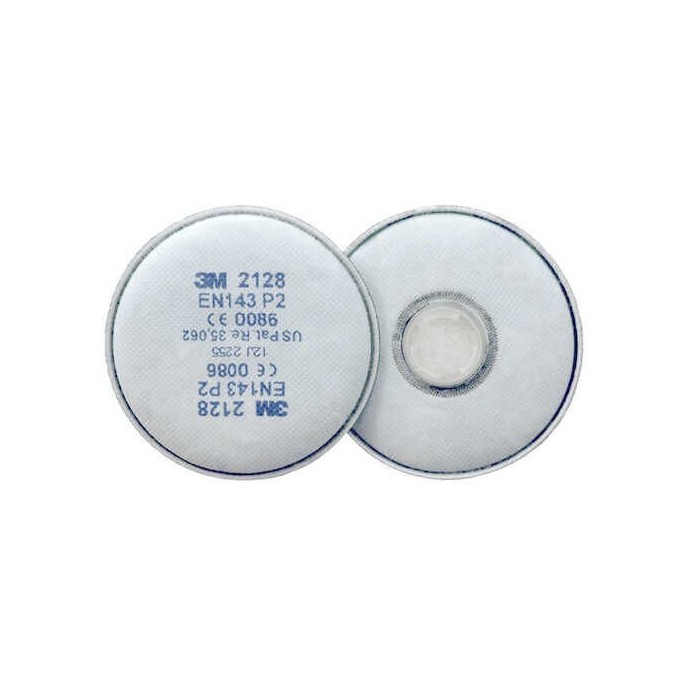 3M 2128 P2 Ozon Organik Asit Gazı Filtresi 12 Çift