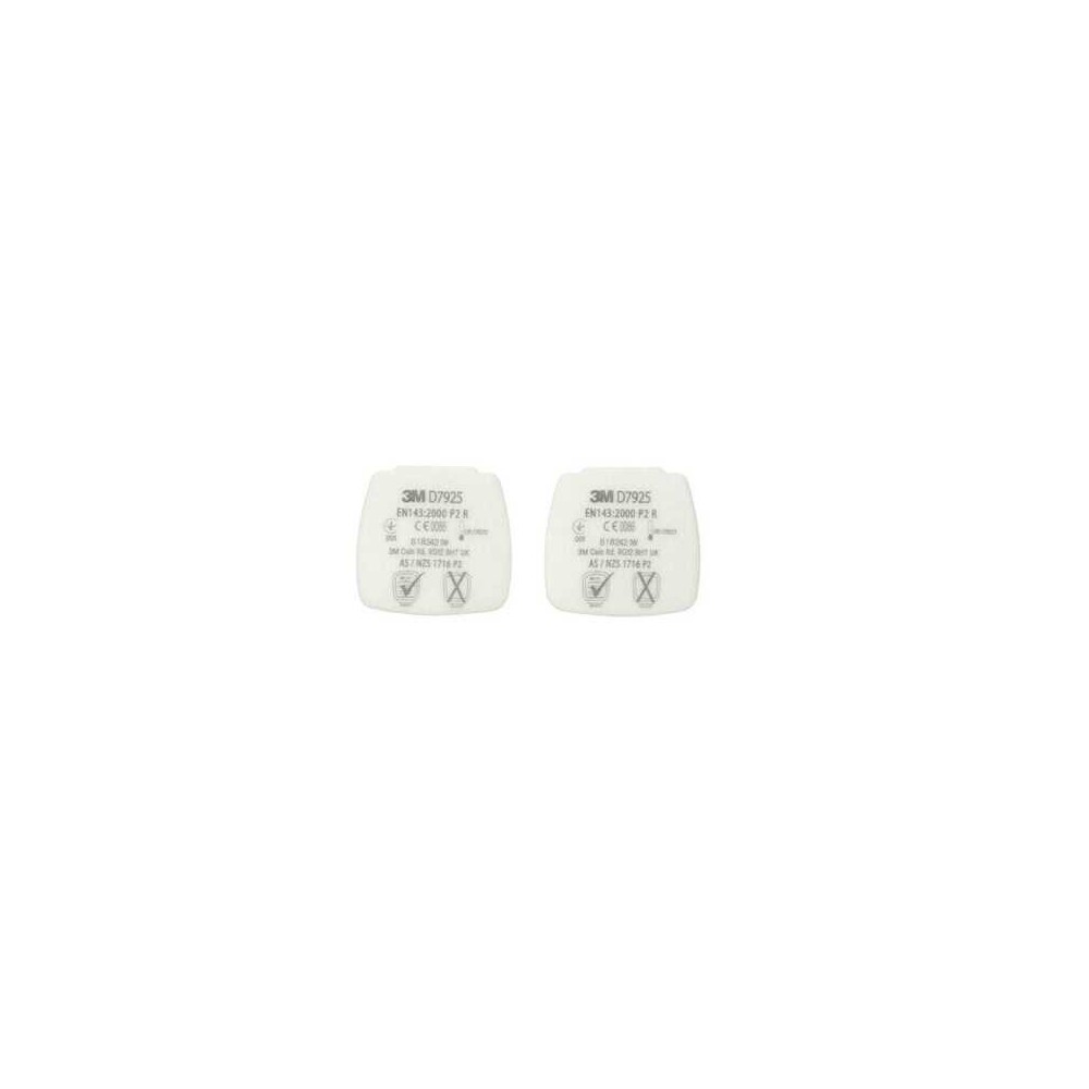 3M D7925 P2 Secure Click Toz Filtresi 12 Çift