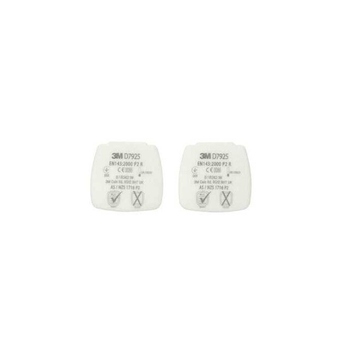3M D7925 P2 Secure Click Toz Filtresi 12 Çift