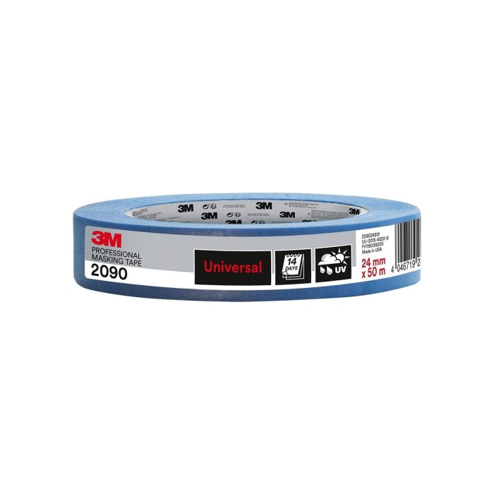 3m 2090 Mavi Kağıt Maskeleme Bandı 24mmx50m 60 Adet