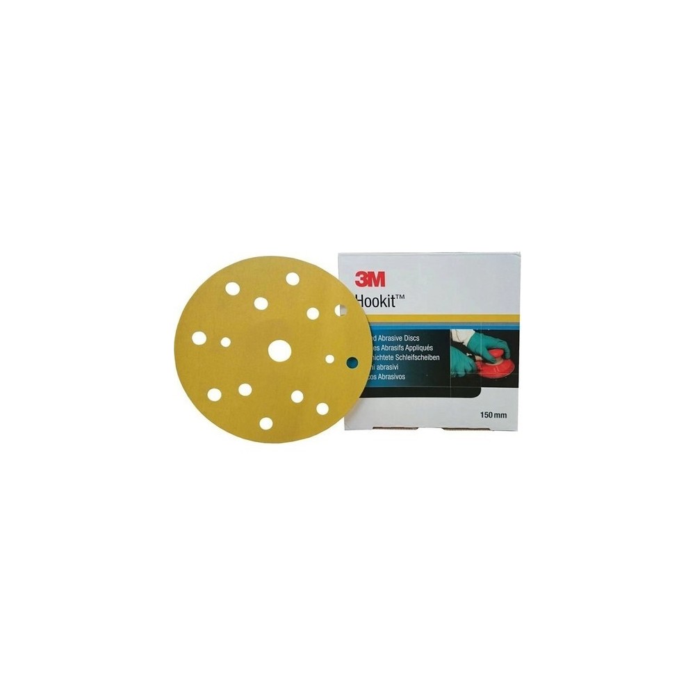 3m 50452 255P Hookit P360 Sarı Disk Zımpara 150MM  24 Adet