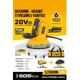 20 Volt 2 Amper Akülü Titreşimli Vantuz Seramik Granit Makinesi